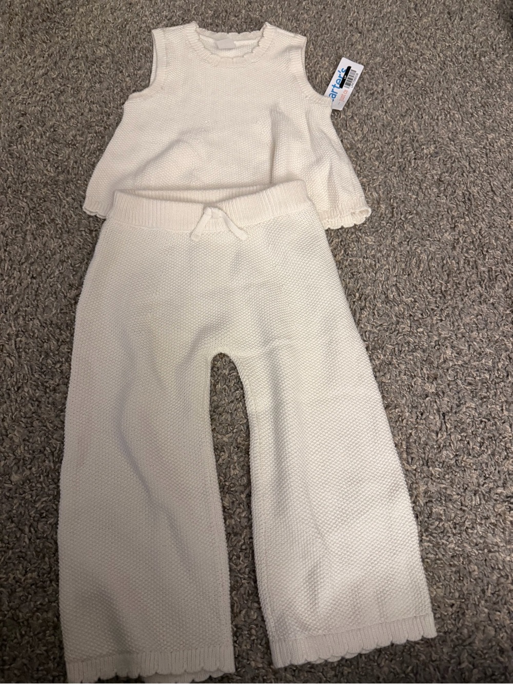 Carter's Cream Knit Two-Piece Set